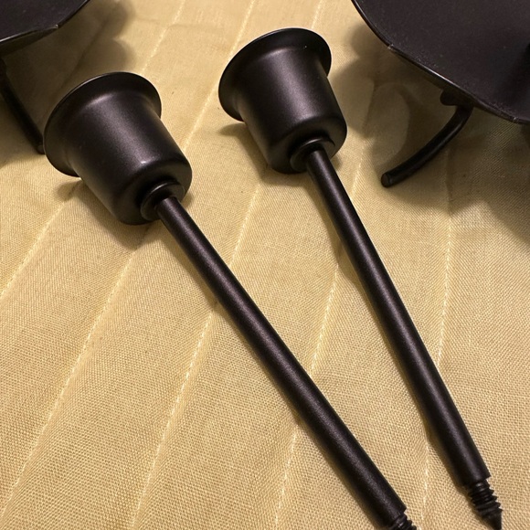 PartyLite set of 2 Creative Capers Black Metal 3-in-1 Candle Holders - Picture 8 of 11